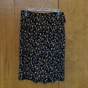 🍀 Ann Taylor Leopard Skirt (Size: 4)